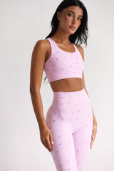 Astoria LUXE BLOSSOM Sports Crop - Cherry