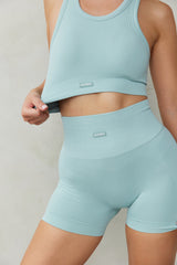 Astoria CONTOUR Ribbed Seamless Sports Crop - Seafoam