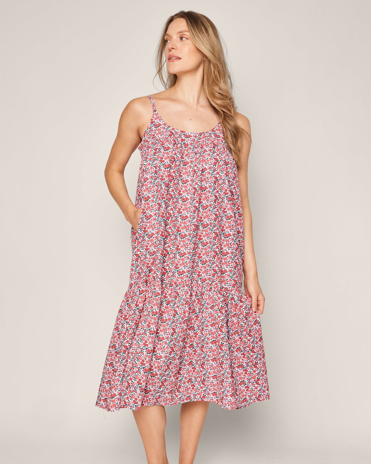 Women's Twill Chloe Nightgown in Fleurs des Bois