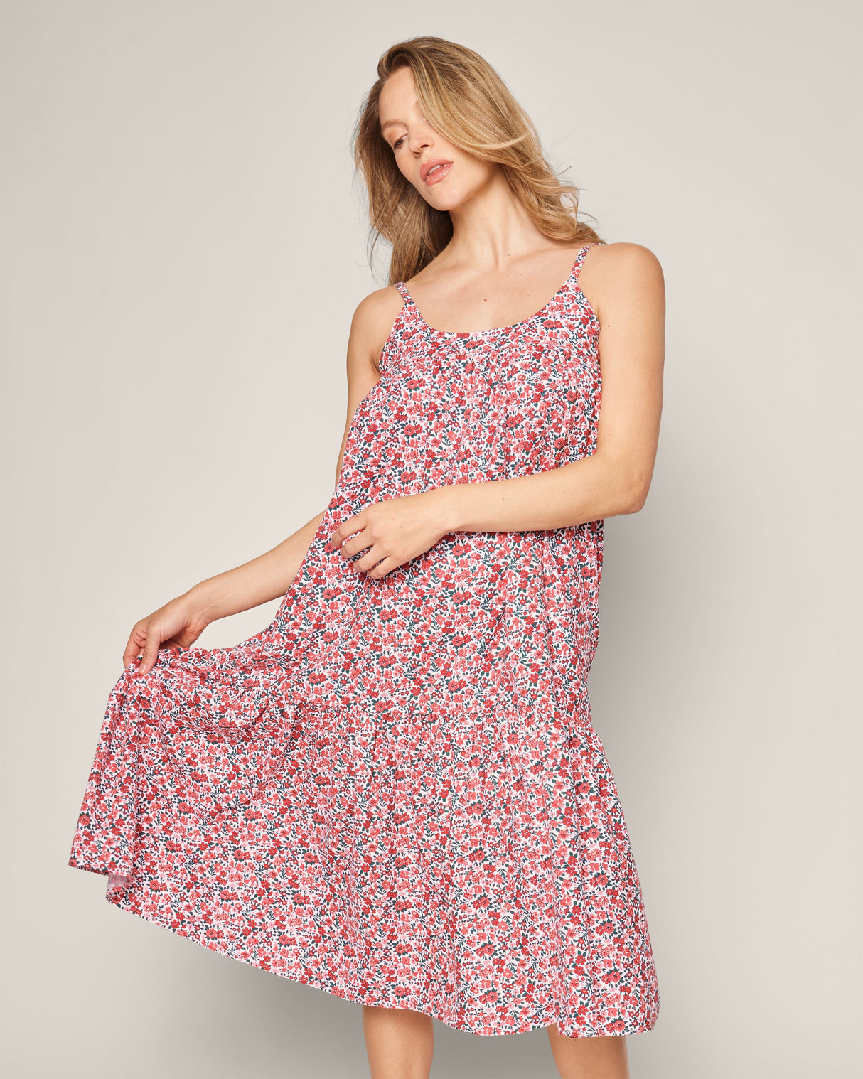 Women's Twill Chloe Nightgown in Fleurs des Bois