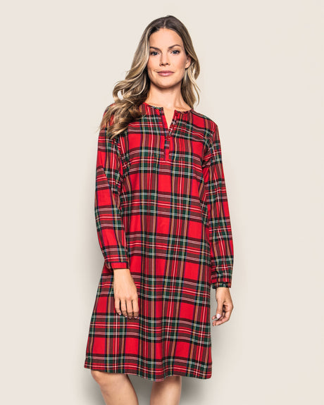 Women's Brushed Cotton Beatrice Nightgown in Imperial Tartan