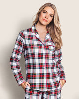 Women's Brushed Cotton Pajama Set in Balmoral Tartan