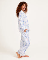 Women's Twill Pajama Set in Chalet Toile - HoneyBug 