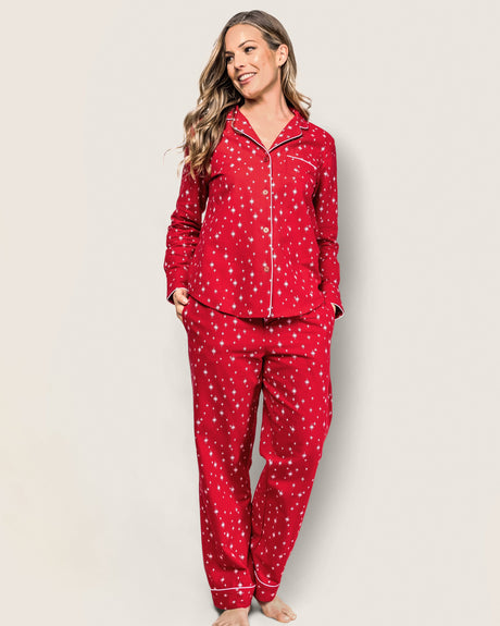 Women's Flannel Pajama Set in Starry Night