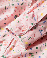 Women's Twill Pajama Set in Vintage Sweets - HoneyBug 