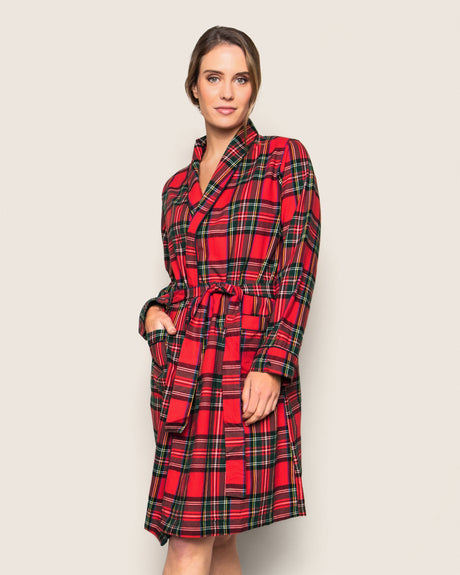 Women's Brushed Cotton Robe in Imperial Tartan