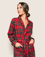 Women's Brushed Cotton Robe in Imperial Tartan