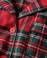 Women's Brushed Cotton Short Sleeve Short Set in Imperial Tartan