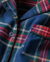 Women's Brushed Twill Short Sleeve Short Set in Windsor Tartan - HoneyBug 