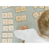 Wooden Alphabet Puzzle • Uppercase & Lowercase Matching Game - HoneyBug 