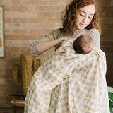 Cotton Muslin Swaddle Blanket - Adobe Checker