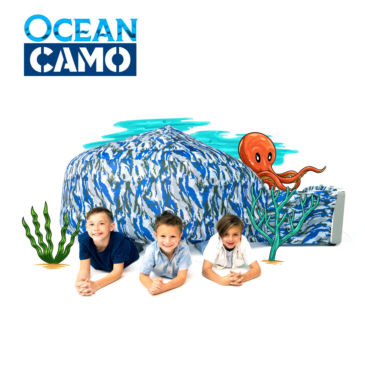 The Original AirFort - Ocean Camo by AirFort.com - HoneyBug 