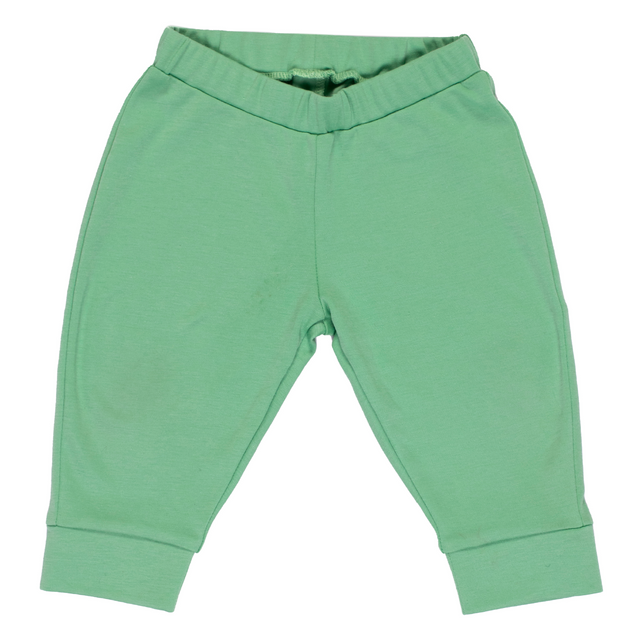 100% Peruvian Pima Cotton Jogger pants in Grass Green - HoneyBug 
