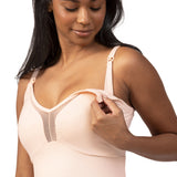 Aurora Mesh Nursing Nightgown | Quartz - HoneyBug 