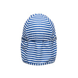 Denim Stripe Floating Flap Hat - HoneyBug 