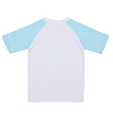 Lt Blue Sleeve Sustainable SS Rash Top - HoneyBug 