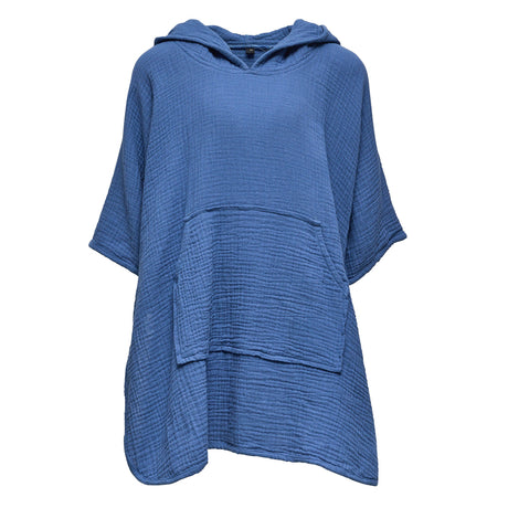 Denim Blue Beach Poncho - HoneyBug 