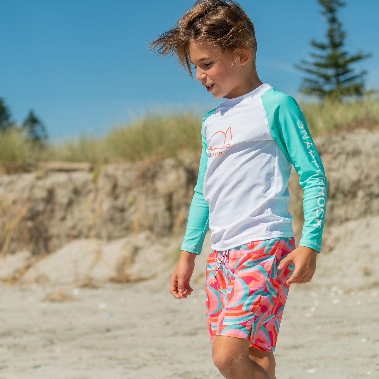 Geo Surf Sustainable LS Rash Top - HoneyBug 