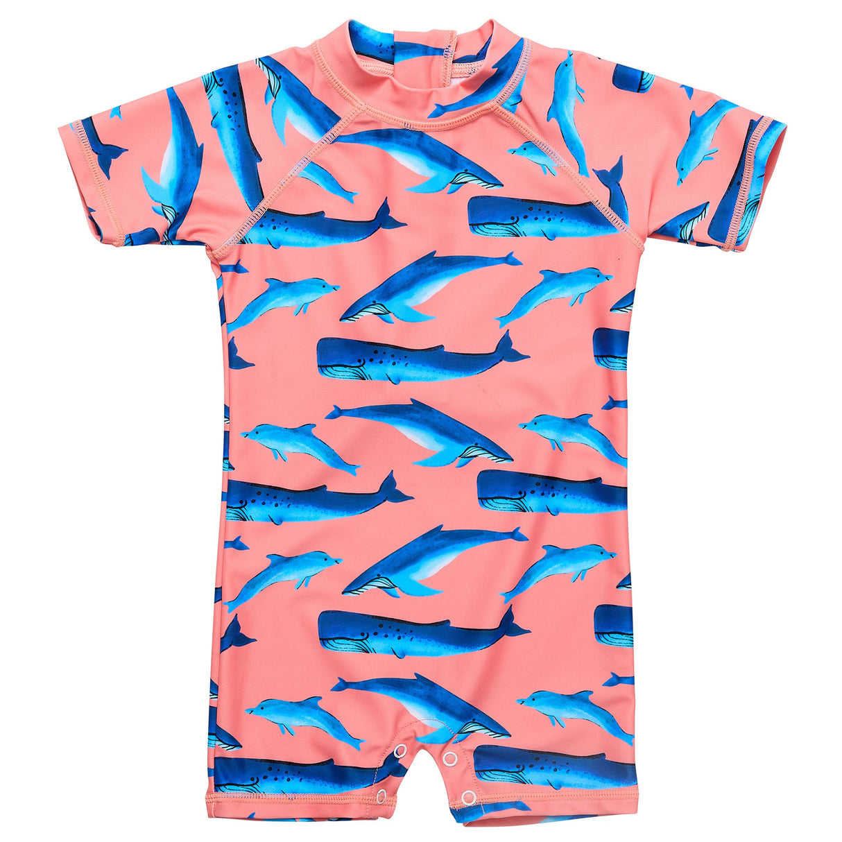 Whale Tail SS Sunsuit - HoneyBug 