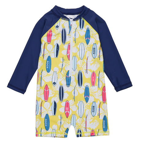 Rock The Board LS Sunsuit - HoneyBug 