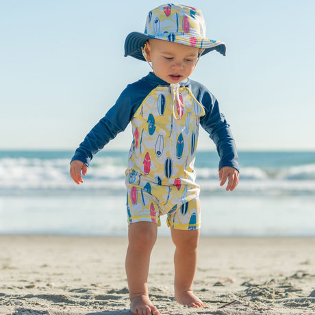 Rock The Board LS Sunsuit - HoneyBug 