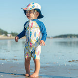 Rock The Board LS Sunsuit - HoneyBug 