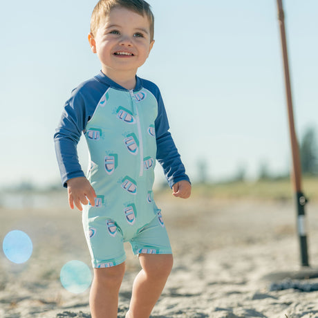 Float Your Boat LS Sunsuit - HoneyBug 