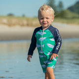 Reef Shark LS Sunsuit - HoneyBug 