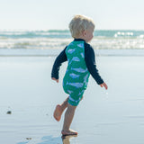 Reef Shark LS Sunsuit - HoneyBug 