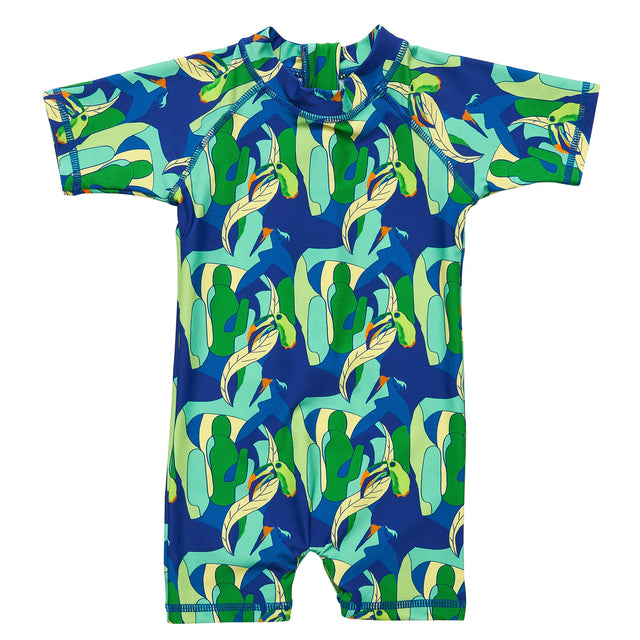 Toucan Jungle Sustainable SS Sunsuit - HoneyBug 