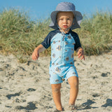 Angel Fish SS Sunsuit - HoneyBug 