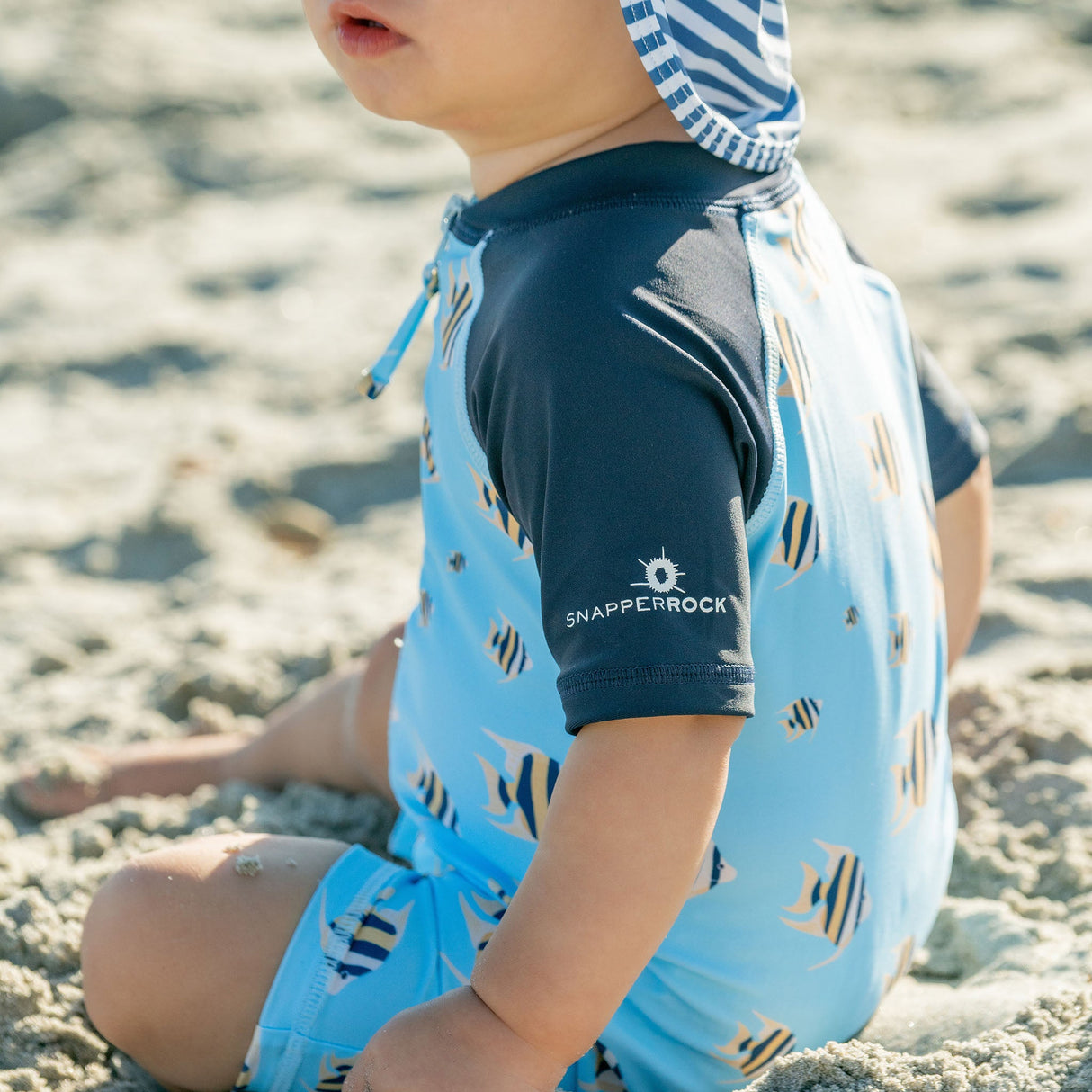 Angel Fish SS Sunsuit - HoneyBug 