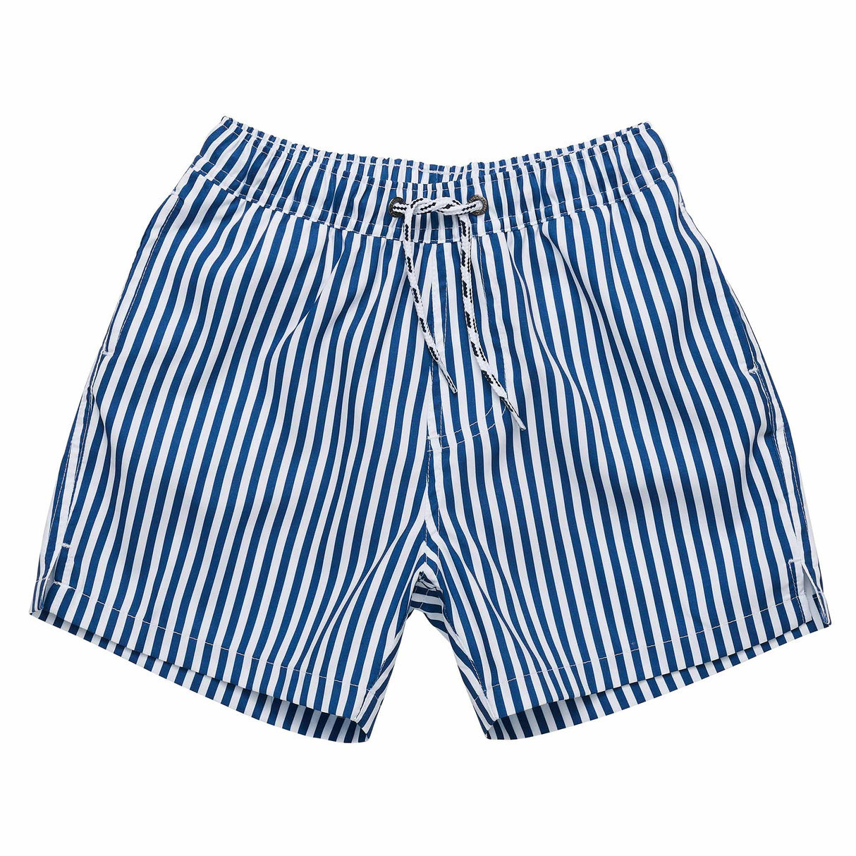 Denim Stripe Comfort Lined Swim Short - HoneyBug 