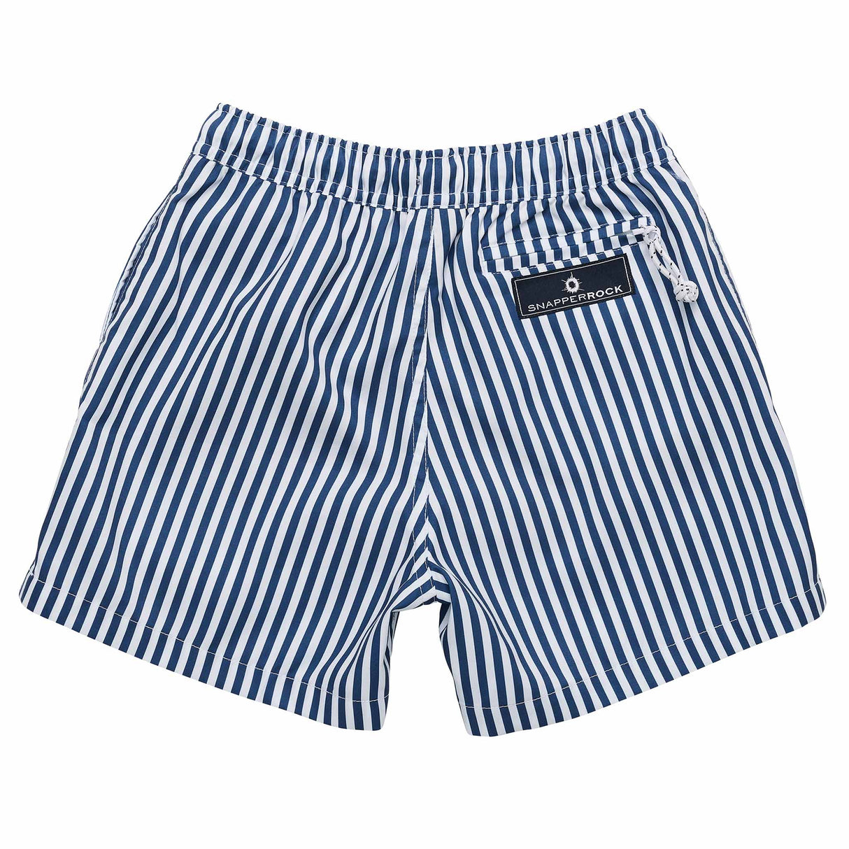 Denim Stripe Comfort Lined Swim Short - HoneyBug 