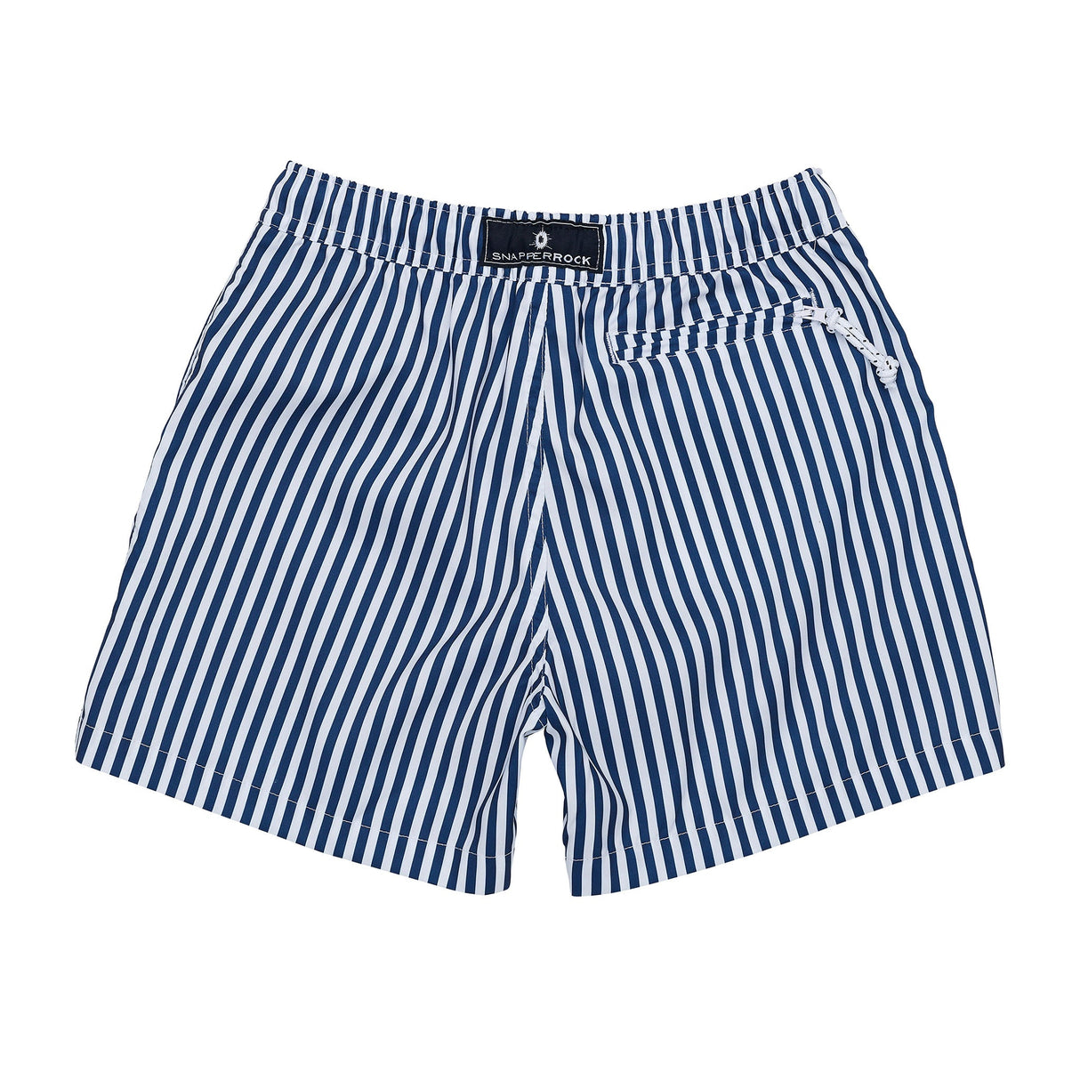 Denim Stripe Comfort Lined Swim Short - HoneyBug 