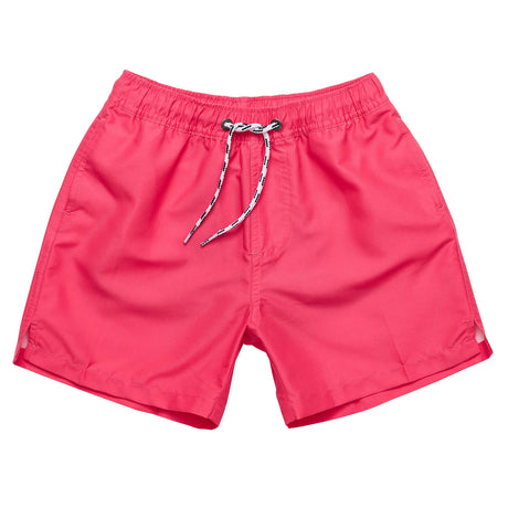 Vintage Red Comfort Lined Swim Short - HoneyBug 