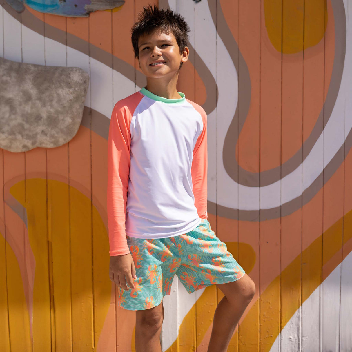 Ocean Clawed Swim Short - HoneyBug 