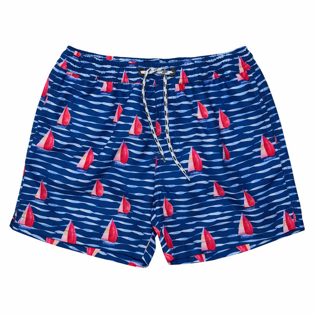 Sailboat Rock Swim Short - HoneyBug 