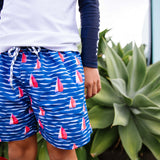 Sailboat Rock Swim Short - HoneyBug 