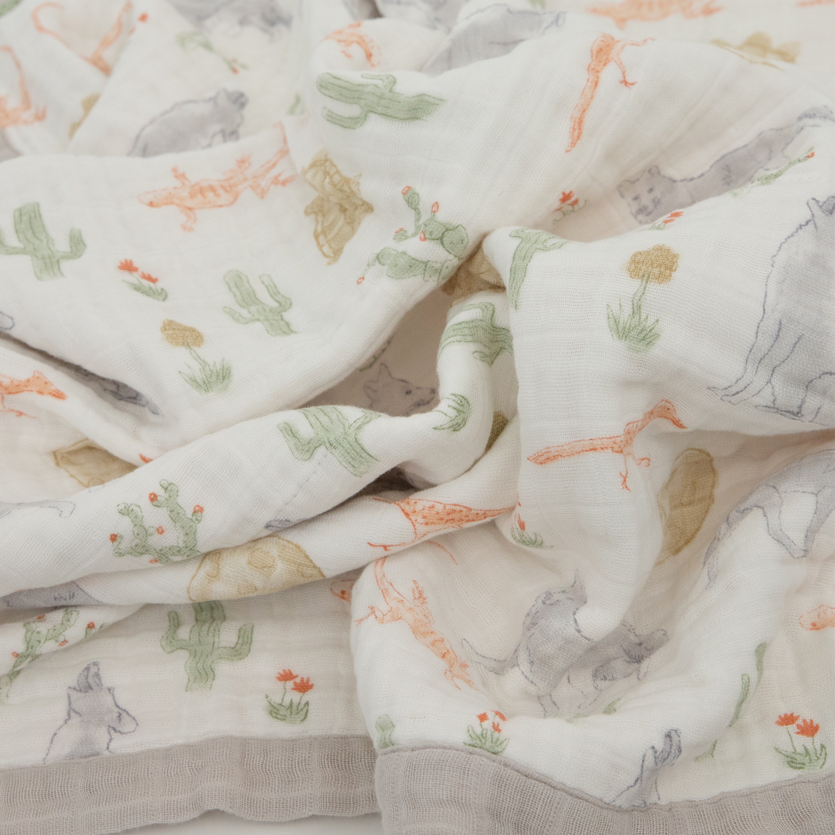 Cotton Muslin Baby Quilt - Desert Night