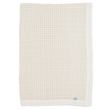 Cotton Muslin Baby Quilt - Tan Gingham - HoneyBug 