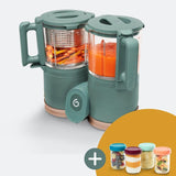 Baby Food Maker + 4 Glass Food Containers