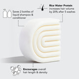 Rice Water Conditioner Bar for Hair Growth - HoneyBug 