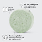 Tea Tree + Mint Clarifying Shampoo Bar by KITSCH - HoneyBug 