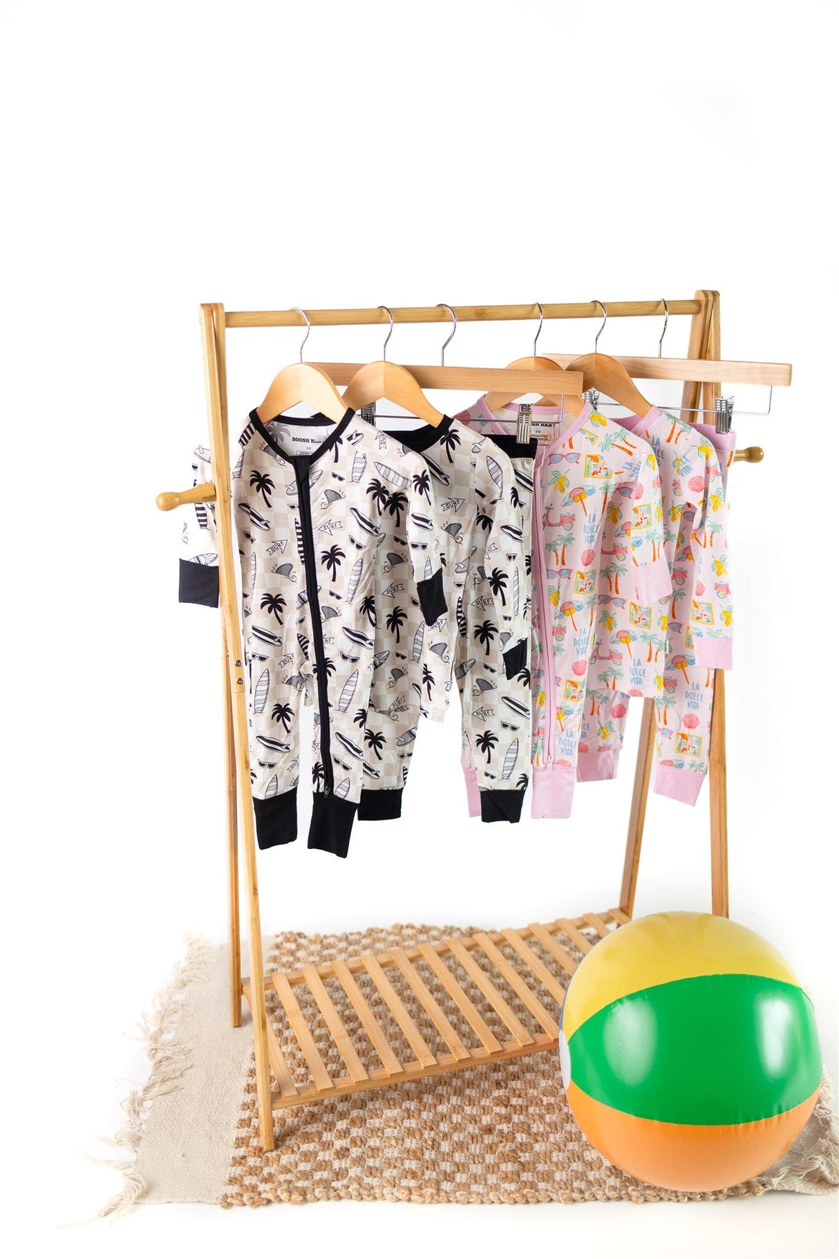 Checkered Surfboards | Two Piece Bamboo Pajama Set - HoneyBug 