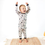 Checkered Surfboards | Two Piece Bamboo Pajama Set - HoneyBug 