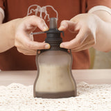 Haakaa Silicone Milk Storage Bag & Sippy Spout Combo - HoneyBug 