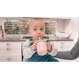 Haakaa Jolly Hippo Silicone Sippy Cup 1 pk - HoneyBug 