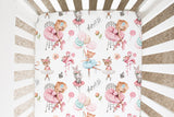 Fitted Crib Sheet - Ballerinas