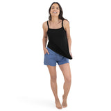 Bamboo Lounge Around Nursing & Maternity Tank | Black - HoneyBug 